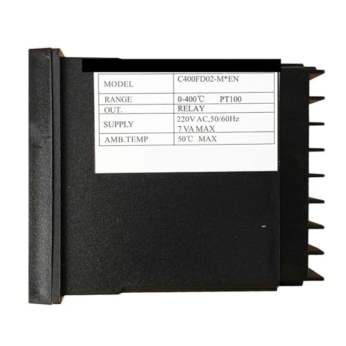 Sensor controlador de temperatura C400FD02-M*EN termostato programable de panel 3
