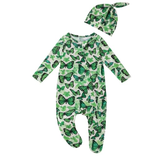 Image of Baby One-Piece Footies Long Sleeve Rompers 2-Way Zipper, Viscose from Bamboo Baby Bodysuit Clothes for Boys Girls