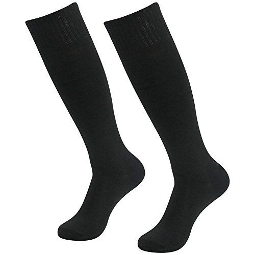 FOMANN Teens Soccer Socks 4 Pack Boys Girls Knee Long Solid Team Socks Children Sport Socks2