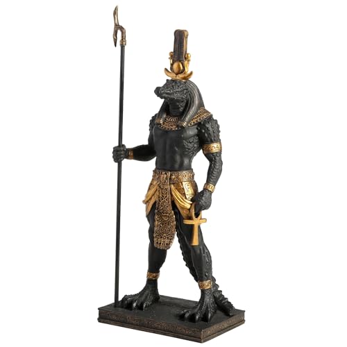 Veronese Design 11 3/8 Inch Sobek Egyptian God of The Nile Polyresin...