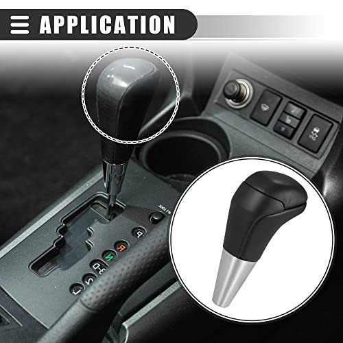 Motoforti Car Auto Automatic Gear Stick Shift Knob, for Toyota Avalon 2005-2018, Faux Leather, Metal, Black