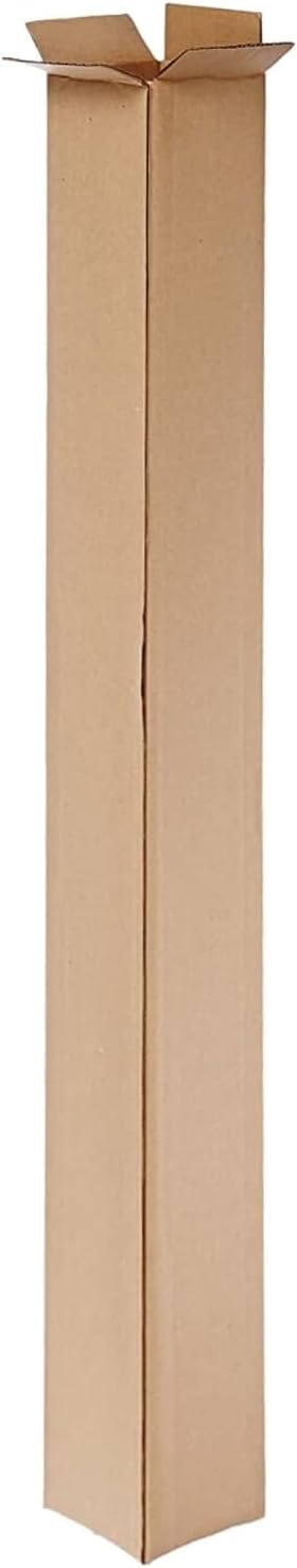 Corrugated Shipping Boxes, Single Wall, Pack of 25 | Shipping, Packaging, Moving, Storage Box for Business (4x4x48)