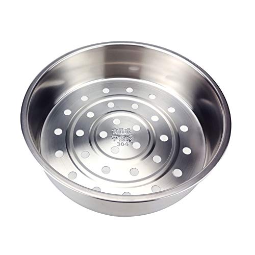 Grille Vapeur En Acier Inoxydable, Panier Vapeur Support à Vapeur En Acier Inoxydable, Cuiseur Vapeur Inox Avec Rainure Circulaire Épaissir Pour Légumes Cuiseur, Casserole, Poêle à Vapeur (22.5cm) Cover