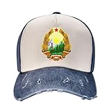 Escudo de Armas de Rumania Mejora tu Estilo con Divertidas Gorras de béisbol de algodón Ajustables para Hombres y Mujeres Azul Marino