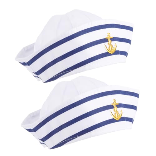 FELTECHELECTR - FELTECHELECTR Lot De 2 Chapeaux De Marin Pour Homme Et Femme Idéal Pour La Navigation De Plaisance La Scène