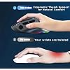 Ergonomic Mouse Large Middle Hands Dual Mode(Bluetooth+USB)Rechargeable Vertical Carpal Tunnel Bluetooth Wireless Mouse for PC/Laptop/Computer/Desktop/Tablet/ipad/Macbook Air/Pro Office Work Gift