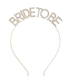 DAXI Wedding Bridal Tiaras Bride to Be Tiara Bridal Shower Headband Bachelorette Party Crown Decorations