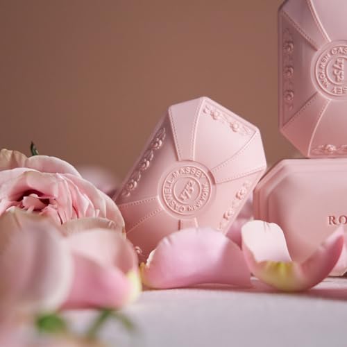 Image of Caswell-Massey Rose Natural Bar Soap for Women, Moisturizing Body Soap Bar for All Skin Types, Made with Essential Oils & Plant-Based Formula for Soft Skin, 3.5 oz
