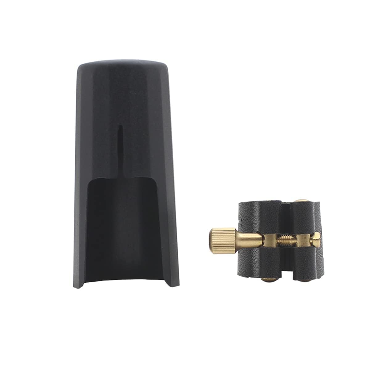 Woodwinds Capuchon pour bec de saxophone soprano en cuir avec embout en plastique pour saxophone (Soprano)