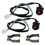 CYLETO Universal Motorcycle Kill Stop Switch Horn Button Motorbike Switch Handlebar for ATV Dirt Bike 7/8' 22mm（ 2PCS）