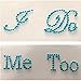 Zonster I Do Me Too Blu Strass Nuziale Shoes Decal Sticker Set Appliques Something Blue Wedding Decoration Accessori Hot