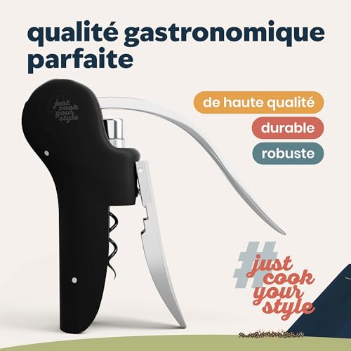 Miniatura 2 de Kjøk Premium Sacacorchos Abrebotellas-Vino Deluxe - Mecanismo Automático Ingenioso - Abrebotellas Con Solo Movimiento - Abridor Botellas Vino Con Elegante Caja De Almacenamiento