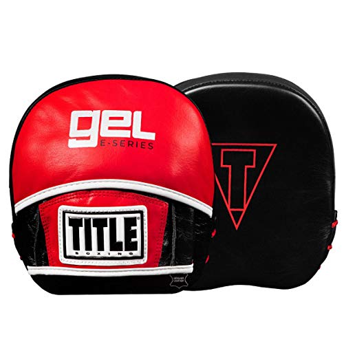 Title Boxing Gel E-Series Micro Punch Mitts, Black/Red