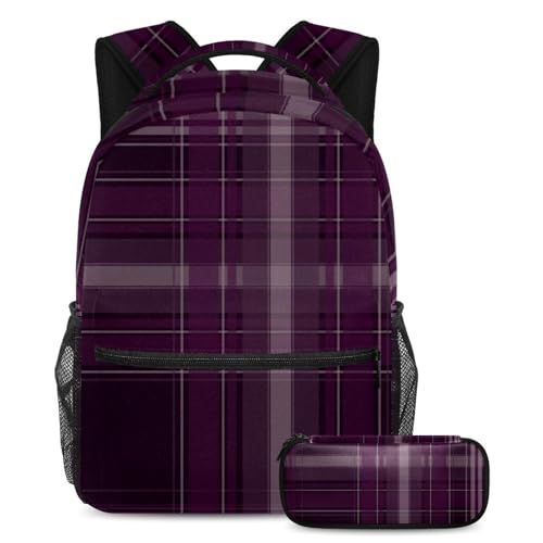 Sac à dos d'école pour garçons filles adolescents avec trousse