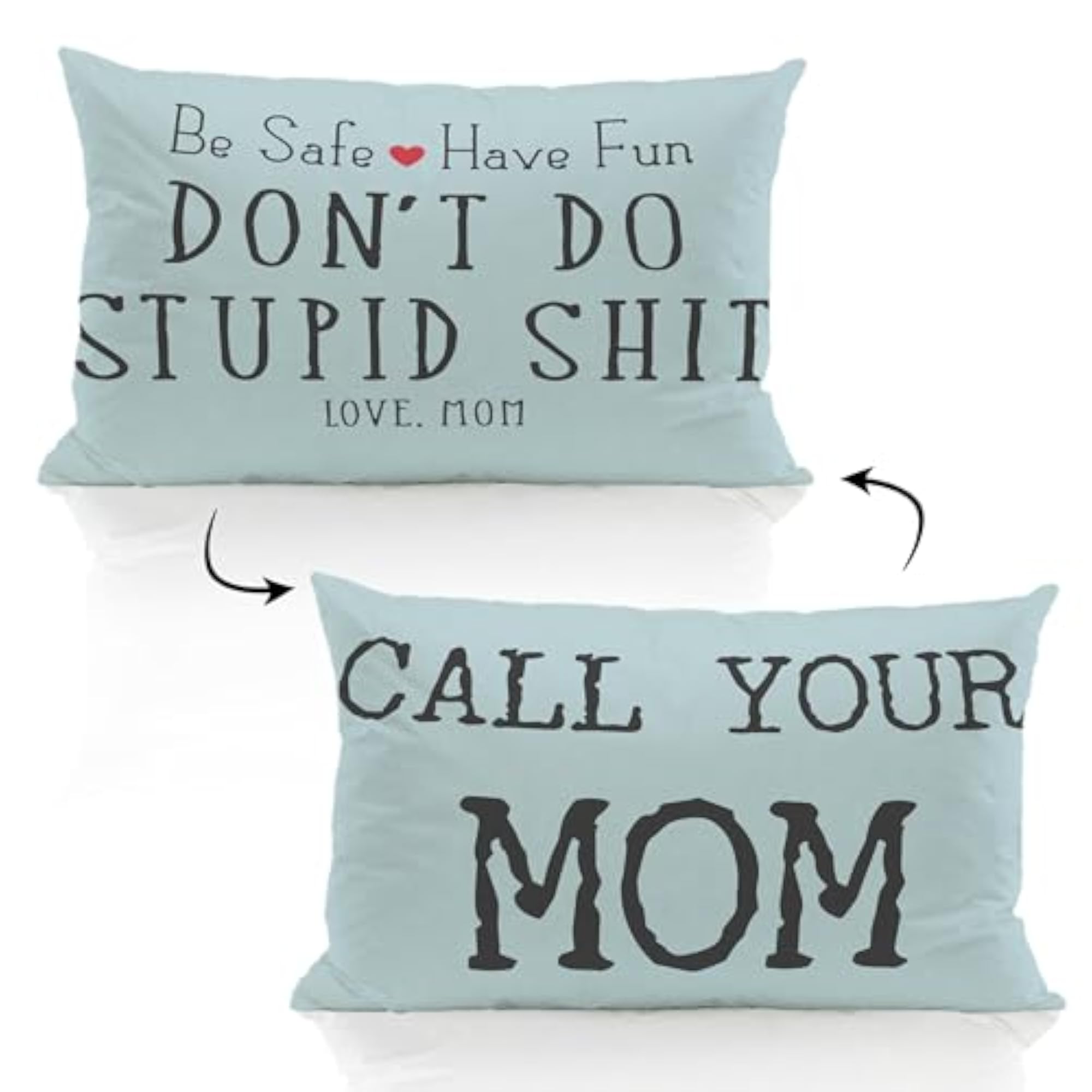 Call Your Mom Funny Lumbar Pillow Cover