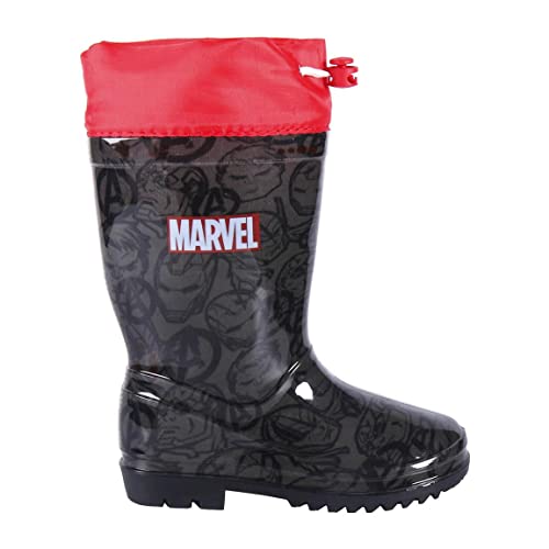 CERDÁ LIFE'S LITTLE MOMENTS - Botas de Agua Niño de The Avengers con Stopper Regulador para Mayor Ajuste y Minimizar la Entrada de Agua - Licencia Oficial Marvel