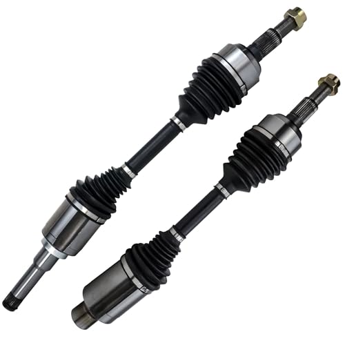 Detroit Axle - 2.4L Front 2pc CV Axles for 2010-2017 Chevy Equinox GMC Terrain, 2011 2012 2013 2014 2015, 2 CV Axle Shafts Assembly Replacement