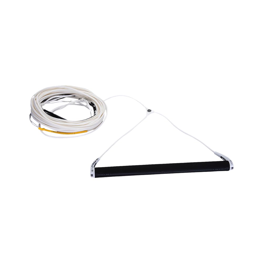 Hyperlite Blueprint Pro Mens Wakeboard Handle W/Flat Line Combo White/Black 85ft