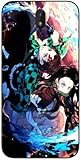 BtsaN Compatible with Nokia C01 Plus Case Anime Japan with Tanjiro with Nezuko 17 Poster Slim Shockproof TPU Silicone Protective Cover Phone Case