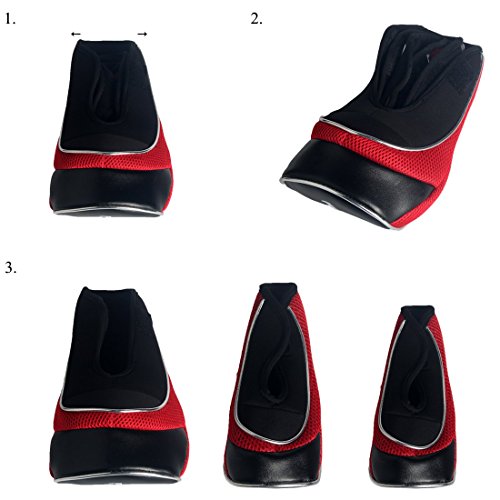 Andux Set di 3 copritesta in legno per driver da