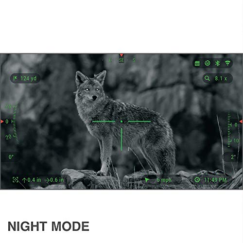 Atn X-Sight 4K Pro Smart Day/Night Hunting Scope W/ Ballistics Calc, 3864X2218 Resolution, Video Record, Wi-Fi, 18Hrs+ Battery #TOP3