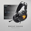 ROCCAT Elo 7.1 USB PC Gaming Headset, Surround Sound with AIMO RGB Lighting, Wired Computer Headphones, Detachable Noise Cancelling Microphone, Lightweight, 50mm Drivers, Black