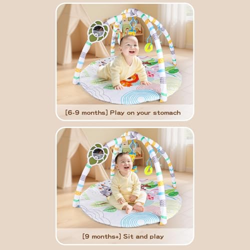 Tapis de jeu pour bébé en mousse réversible avec alphabet éducatif portable - 7