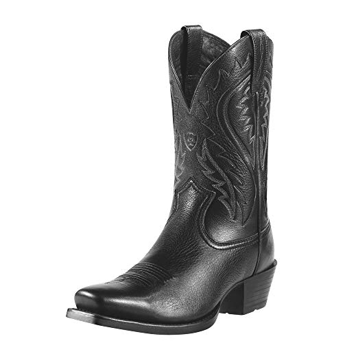 Ariat Men's Legend Phoenix Western Cowboy Boot, Black Deertan, 11 2E US