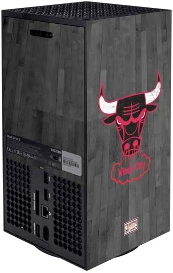 Skinit Decal Gaming Skin Compatible with Xbox Series X Bundle - Officially Licensed NBA Chicago Bulls Hardwood Classics Design