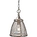 Golden Lighting 7019-M1L PR Calgary Mini Pendant, Pebbled Rust