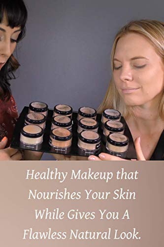 Ageless Derma Loose Mineral Foundation Sea Shell With Vitamin A, E And Green Tea Extract. Full Coverage, No Paraben, Made In Usa #TOP3