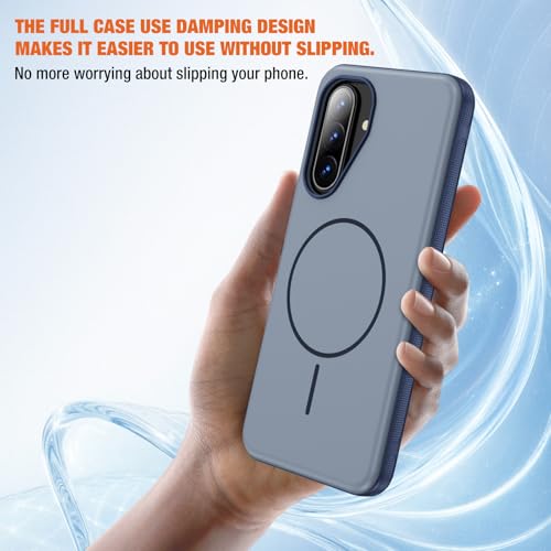 for Samsung Galaxy A16 5G Phone Case[Compatible with Magsafe] [15 FT Military Grade Drop Protection] with Screen Protector & Lens Protector, Non-slip Shockproof Case for Galaxy A16 5G (Dark Blue) by Bonkier - Used condition - Image 6