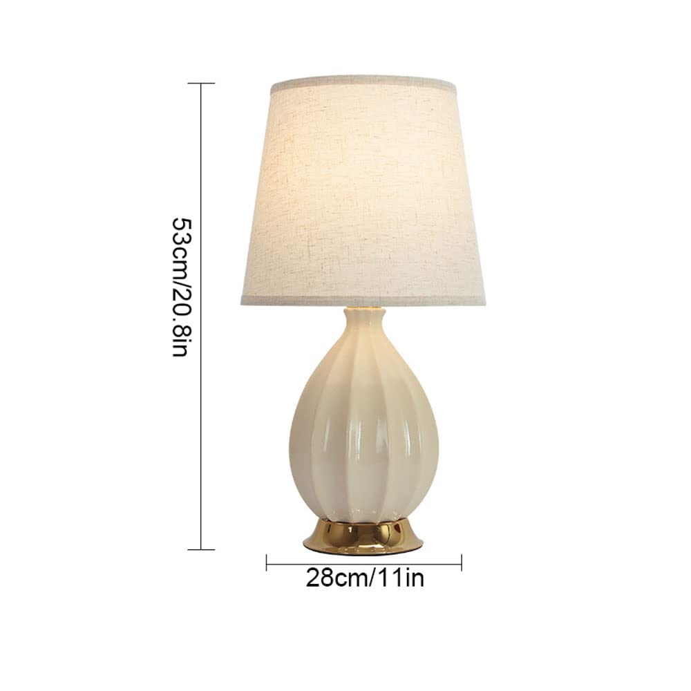 Creatività Moderna 20,88 "Lampade da Tavolo in Ceramica per Camera da Letto, Lampade da Tavolo Grigio per Soggiorno, Lampade per Letto per Camera da Letto, Moderno Arredamento per Ufficio/B