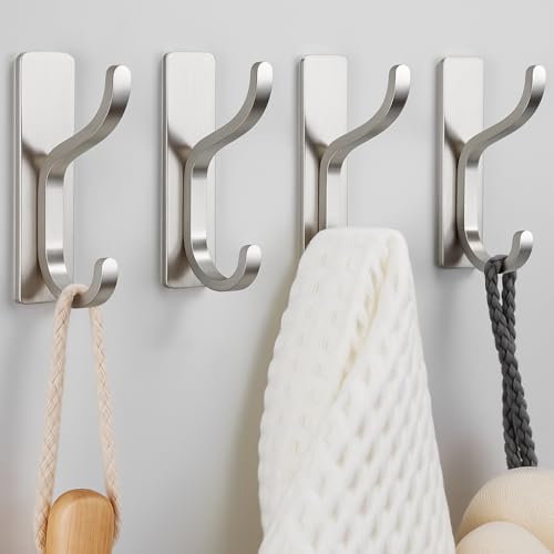 pickpiff Adhesive Wall Hooks for Hanging Towels - Heavy Duty