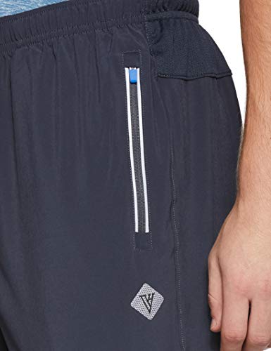 Image of Van Heusen Men's Track Pant | Side Zipper Pockets |Mid-Rise| 4-way stretch | Super light for premium comfort | Cotton Blend | Breathable & Casual | Easy Stain Release| Anti-static fabric | Activewear | Drawstrings | Style 51042