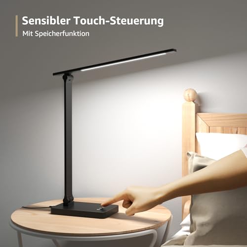 Lepro Schreibtischlampe LED, Dimmbar, 750LM 3 Farben & 5 Helligkeitsstufen – Ansicht 4