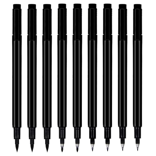 9 Bolígrafos De Caligrafía, Herramientas De Caligrafía, Herramientas De Escritura, Herramientas De Creación De Pintura, Bolígrafo Negro