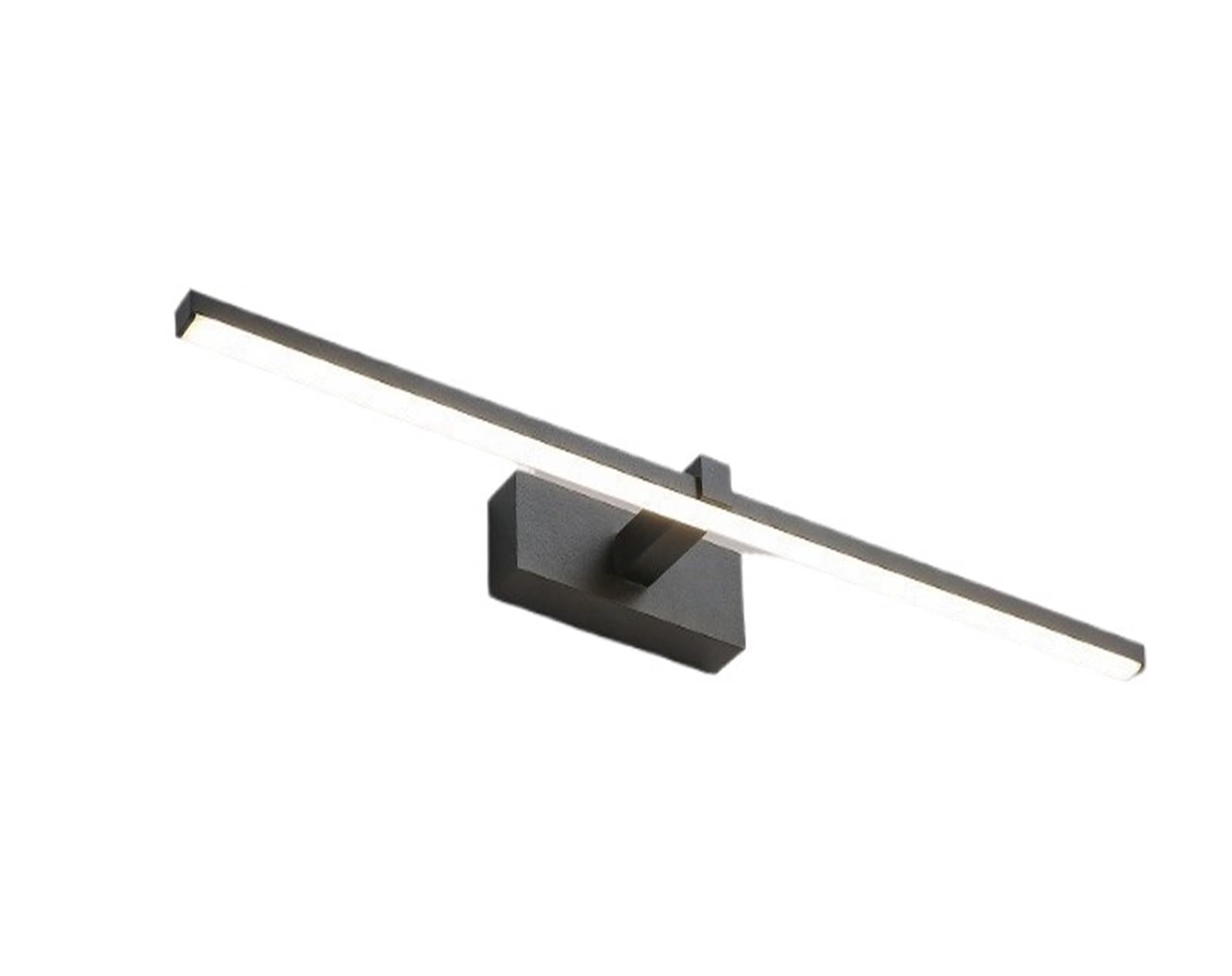 Bildlicht LED-Spiegelleuchten, Wandleuchten, Badezimmer, wasserdicht, weiß, schwarz, flache LED-Lampe, moderne Innenwandleuchte, Badezimmerbeleuchtung, Make-up Das Licht ist weich und nicht blendend(N
