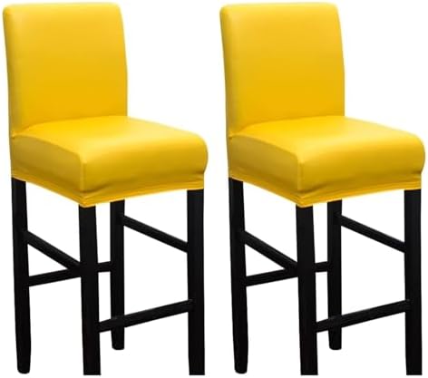 Waterproof Barstool Covers - 4 Pack Pub Chair Slipcovers for Kitchen, Home & Counter - Durable Dining Stool Protectors, Stylish & Easy to Clean