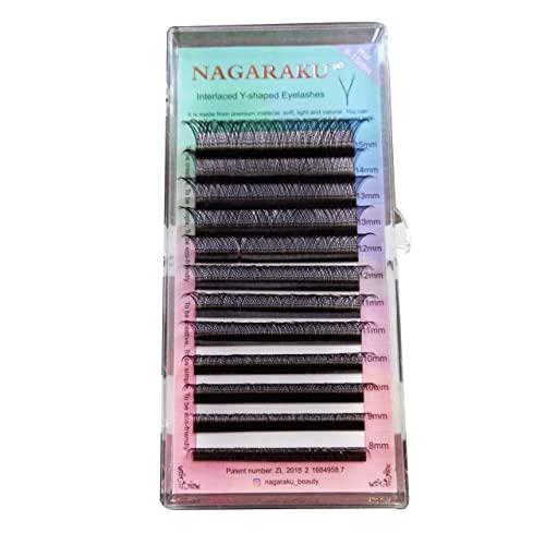 Cílios entrelaçados Y Nagaraku pra Volume Russo e Brasileiro Tamanho:0.07D 8-12mm