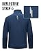 Outdoor Ventures Herren Sportjacke Leichte Funktionsjacke Übergangsjacke Fleecejacke mit 5 Taschen Freizeitjacke Trainingsjacke für Freizeit und Outdoor Blau Heidekraut/blau L