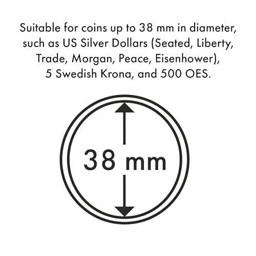 Cápsulas Lighthouse 38mm para evitar oxidación y huellas en monedas de colección pack de 100 3
