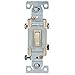 Cooper 1303-7V Framed Grounding Toggle Switch, 120 VAC, 15 A, 3 Way