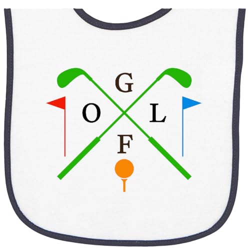 inktastic Golfing Gifts for Kids Golf Baby Terry Cloth Bib