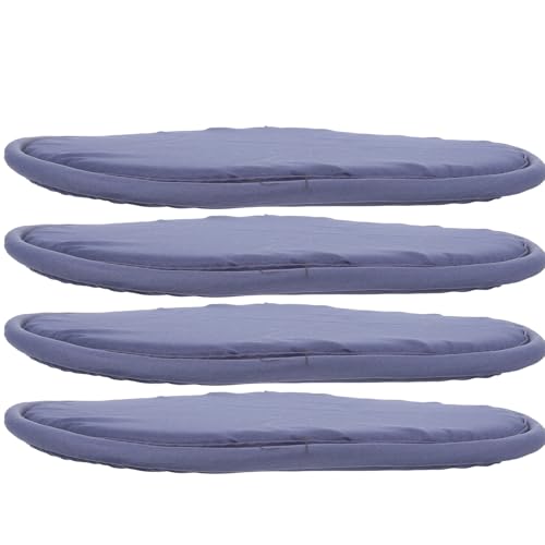 YARNOW 4 Cojines de Asiento Portátiles Redondos para Picnic y Camping, Multifuncionales, Color Azul Oscuro, Esterillas para Asiento de Camping Ideales para Exteriores y Senderismo
