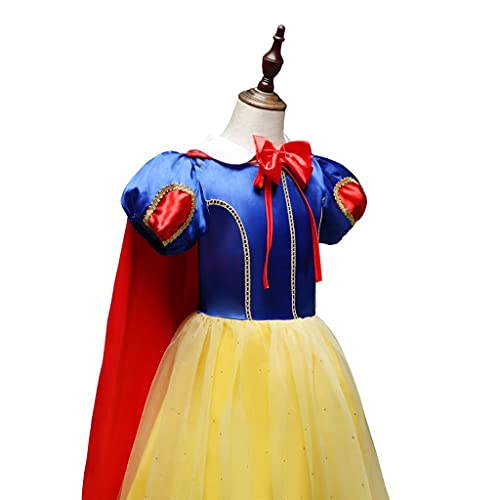 Image of Dressy Daisy Girls' Princess Snow White Costume Fancy Dresses Up Halloween Party