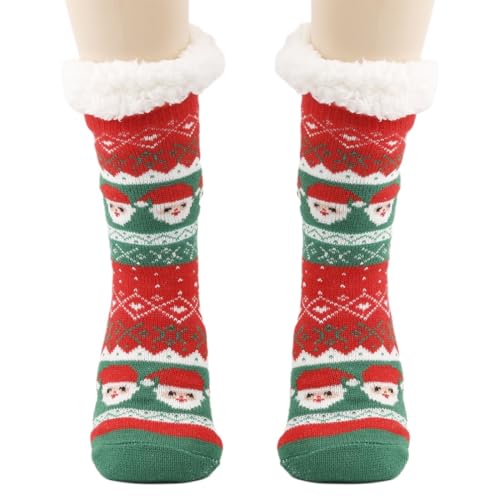 Calzini di Natale Donna Calze, Snug Calze Donna Invernali Termiche Calzini di Natale Regalo peluche Caldi Calzini Spessi Ragazza Amico Mamma Moglie Compleanno