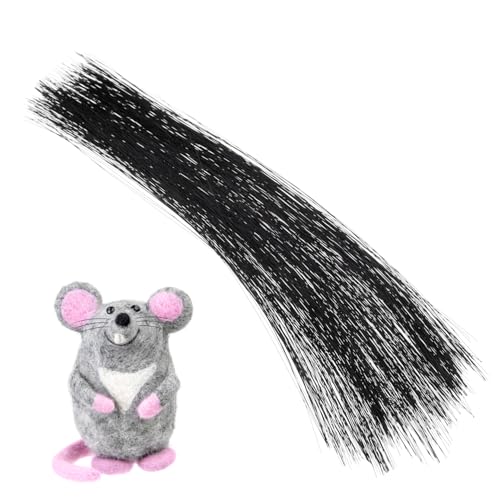 DOITOOL Realistic Simulated Cat Whiskers for Needle Felting Crafting Soft Whiskers for Dolls Creative Projects Enhances Imagination Fine Motor Skills