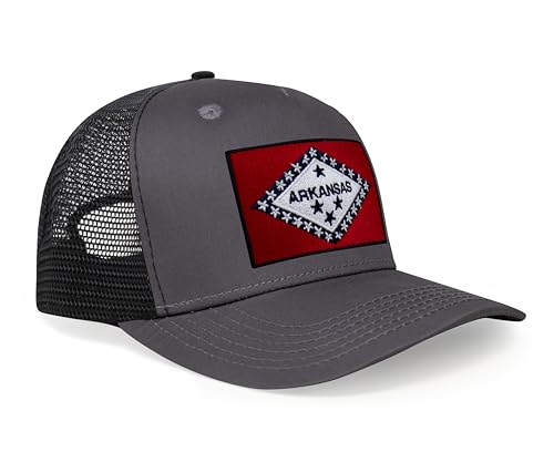 Image of International Tie State Hat for Men and Women, Adjustable Snapback Trucker Baseball Cap with Embroidered Patch