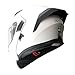 1Storm Motorcycle Modular Full Face Helmet Flip up Dual Visor Sun Shield: HB89 Glossy White